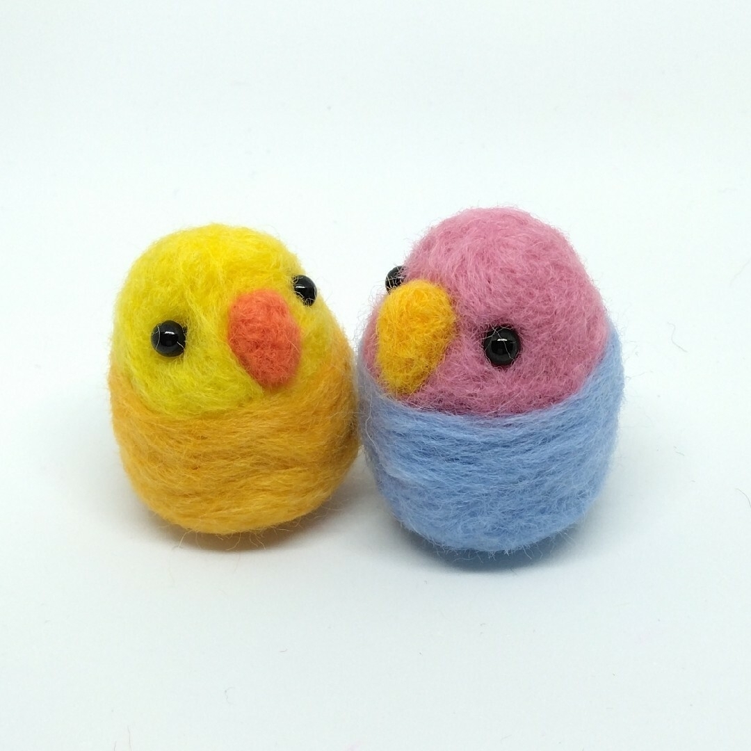 インコチャンズ／ハッピー(2個セット) ハンドメイドのぬいぐるみ/人形(その他)の商品写真