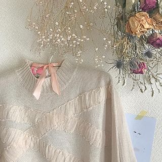 グリモワール(Grimoire)の🎀フリルレースニット(ニット/セーター)