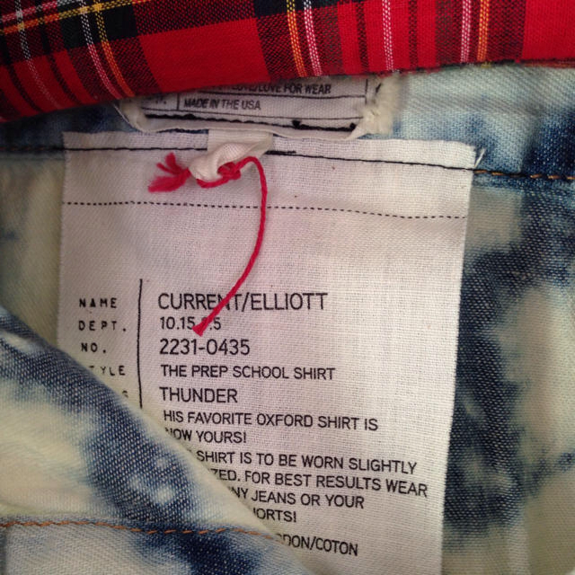 Current Elliott(カレントエリオット)のCURRENT/ELLIOTT シャツ レディースのトップス(シャツ/ブラウス(長袖/七分))の商品写真