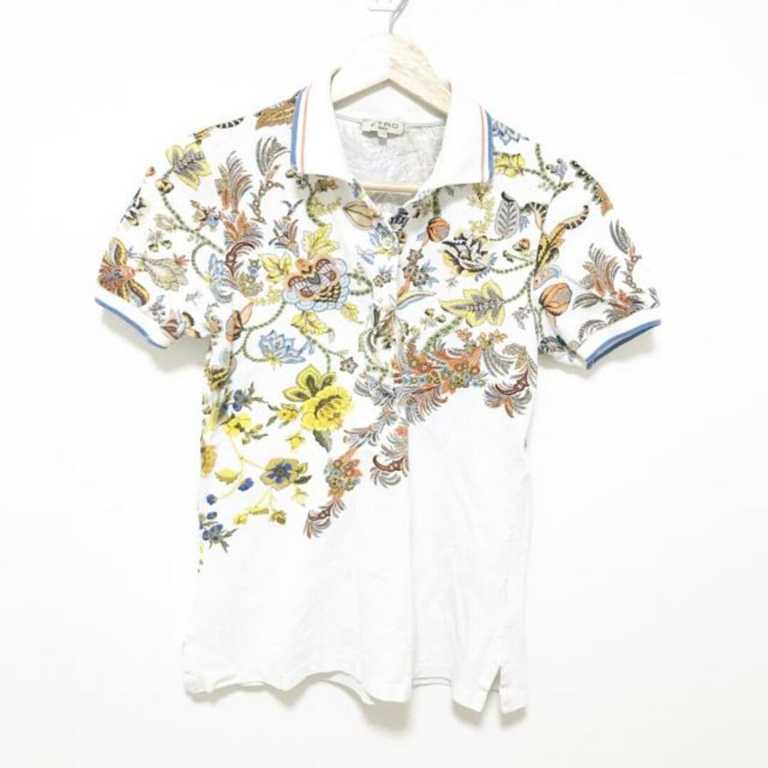 ETRO(エトロ)のエトロ 半袖ポロシャツ サイズ38 S - 花柄 レディースのトップス(ポロシャツ)の商品写真