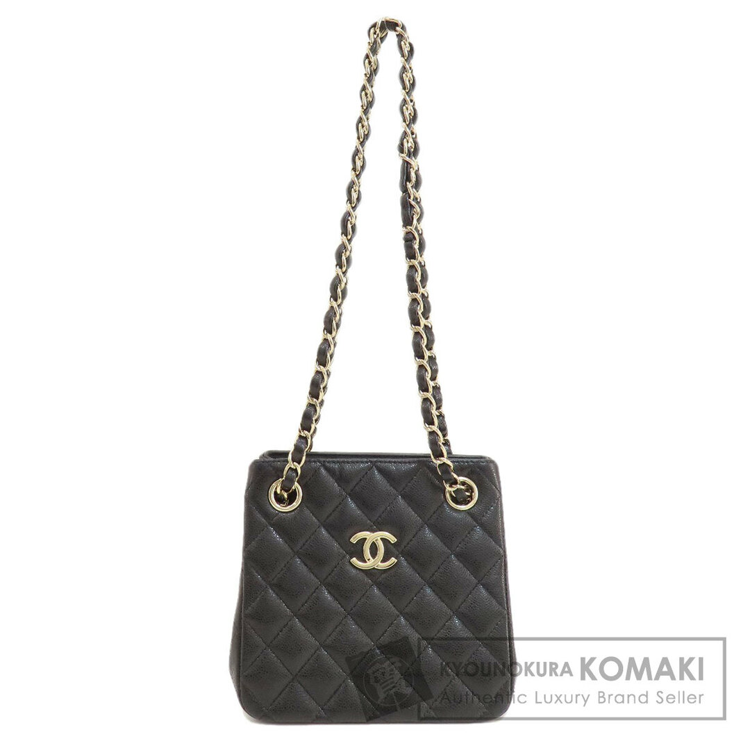 CHANEL チェーンショルダー マトラッセ ゴールド金具 ショルダーバッグ キャビアスキン レディース65114341ブランド