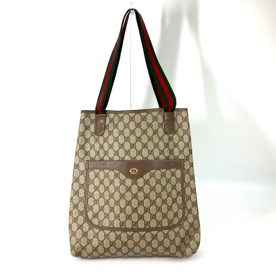 Gucci(グッチ)のグッチ GUCCI シェリーライン 002.58.6487 GGスプリーム ヴィンテージ ショルダーバッグ 肩掛け トートバッグ GGスプリームキャンバス ベージュ レディースのバッグ(トートバッグ)の商品写真