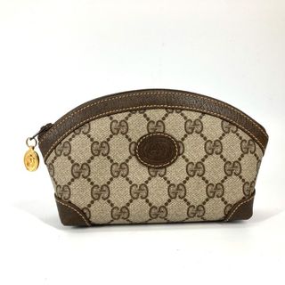 グッチ(Gucci)のグッチ GUCCI コスメポーチ メイクポーチ GGスプリーム 099 084 0901 ヴィンテージ 小物入れ ポーチ GGスプリームキャンバス ベージュ(ポーチ)