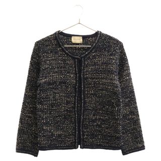 UNITED ARROWS ユナイテッドアローズ UBCE LAME TWEED CGN ラメ混カーディガン ネイビー 1515-136-0809