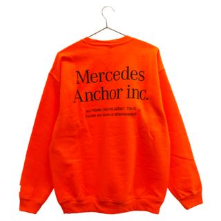 Mercedes Anchor Inc. メルセデスアンカーインク Crew Sweat ロゴプリント クルーネックスウェットトレーナー オレンジ(スウェット)