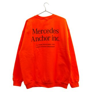 Mercedes Anchor Inc. メルセデスアンカーインク Crew Sweat ロゴプリント クルーネックスウェットトレーナー オレンジ(スウェット)