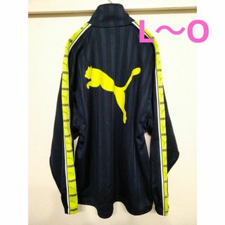 プーマ(PUMA)の美品 PUMA プーマ ジャージ デカロゴ ネイビーイエロー L O(ジャージ)