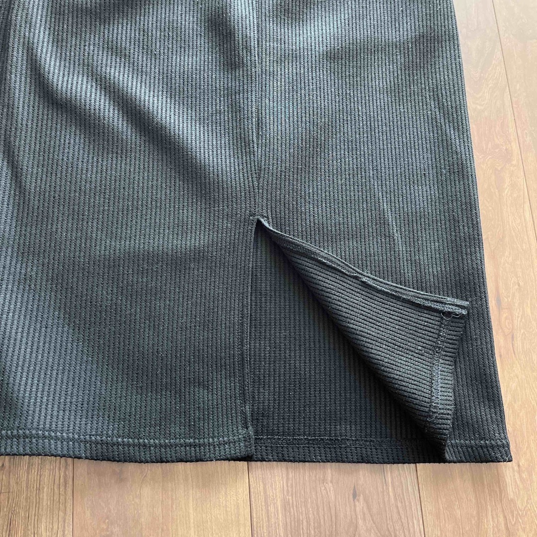 ロングスカート　タイトスカート　黒　ブラック レディースのスカート(ロングスカート)の商品写真