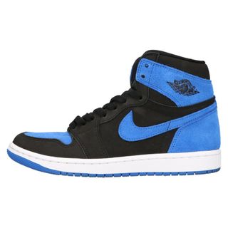 ナイキ(NIKE)のNIKE ナイキ AIR JORDAN 1 RETRO HIGH OG Royal Reimagined ジョーダン 1 レトロハイ OG ハイカットスニーカー ブルー/ブラック US7/25cm DZ5485-042(スニーカー)