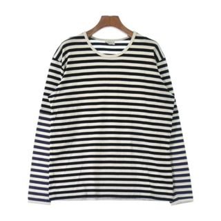 マリメッコ(marimekko)のmarimekko マリメッコ Tシャツ・カットソー M 白x黒x紺(ボーダー) 【古着】【中古】(カットソー(半袖/袖なし))