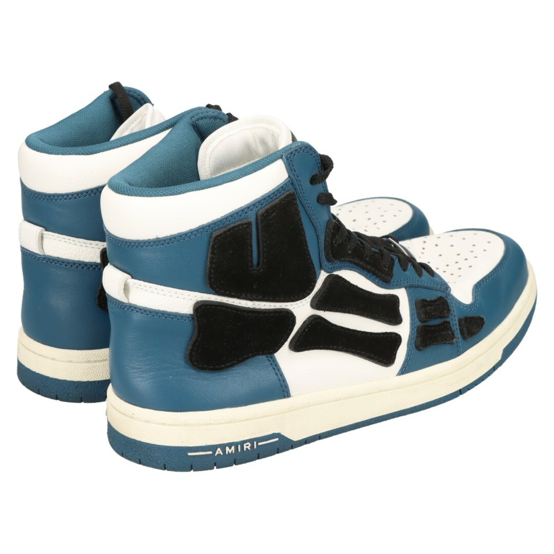 AMIRI(アミリ)のAMIRI アミリ SKL TOP HI SNEAKER スカル トップハイスニーカー ハイカットスニーカー ホワイト/ブルー メンズの靴/シューズ(スニーカー)の商品写真