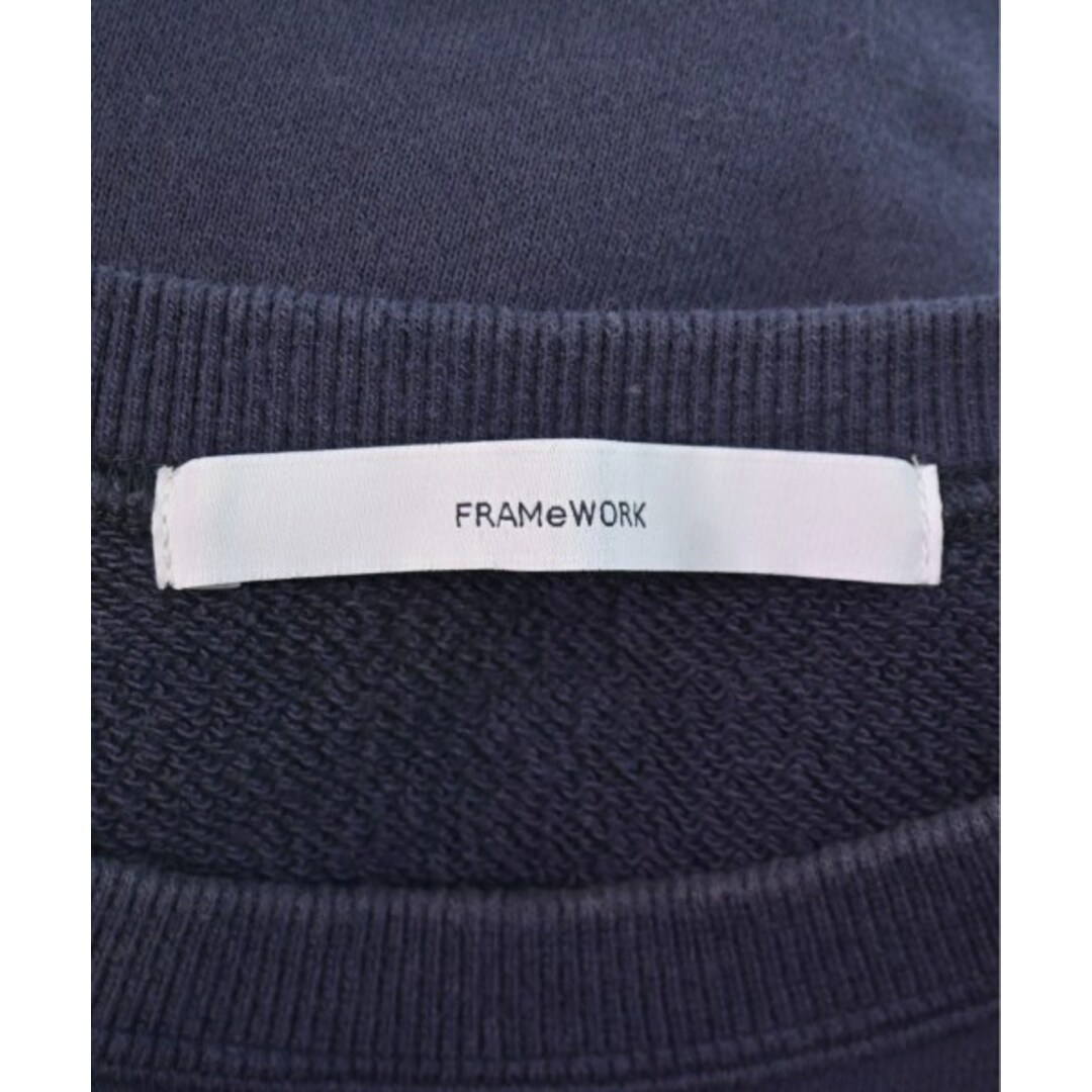 FRAMeWORK(フレームワーク)のFRAMeWORK フレームワーク スウェット F 紺系 【古着】【中古】 レディースのトップス(トレーナー/スウェット)の商品写真