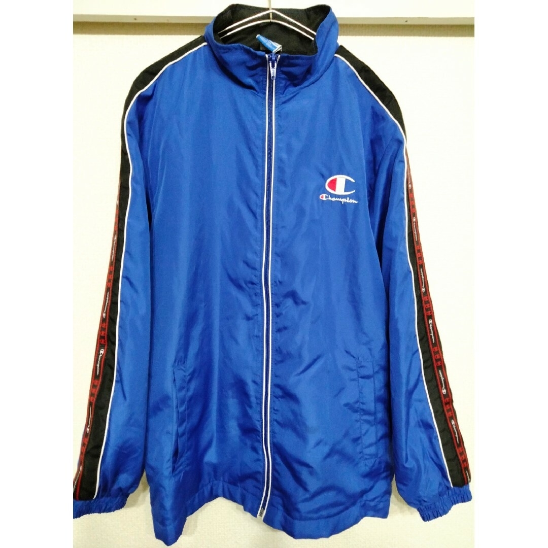 Champion(チャンピオン)の美品 Champion セットアップ ウインドブレーカー ブルー 150 スポーツ/アウトドアのサッカー/フットサル(ウェア)の商品写真