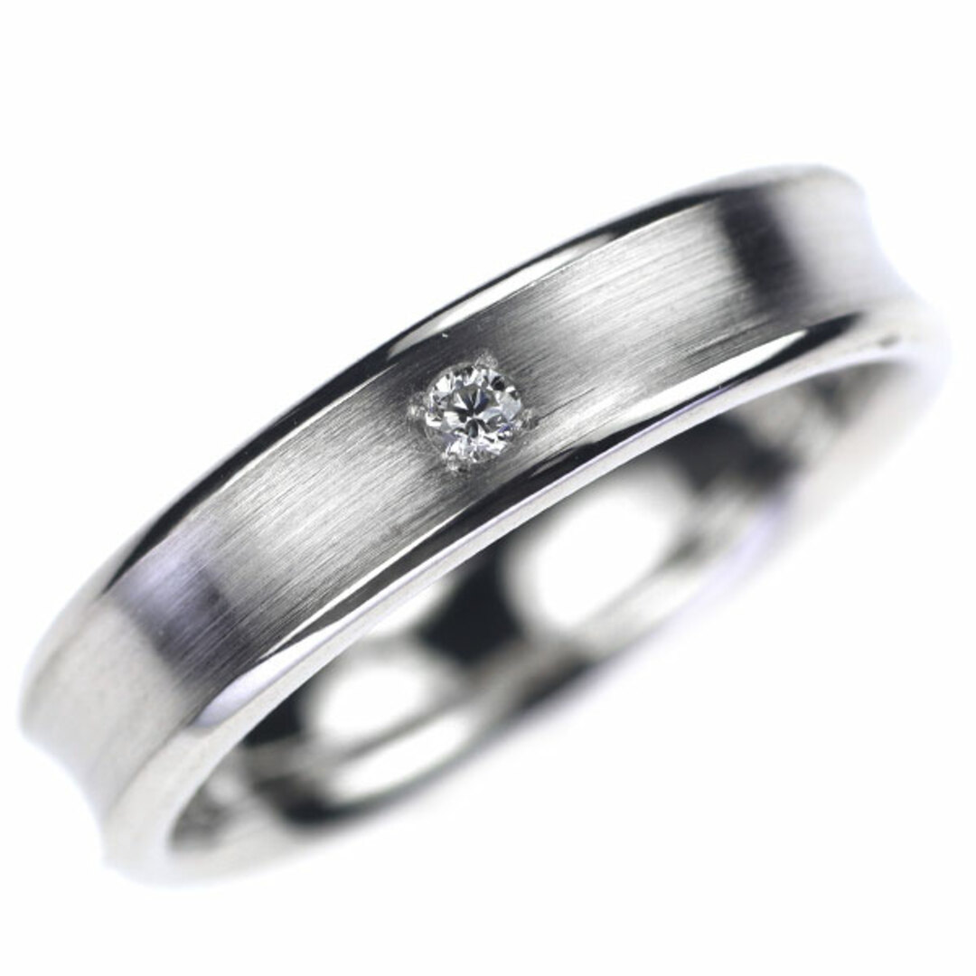 エクセルコ Pt950 ダイヤモンド リング 0.02ct レディースのアクセサリー(リング(指輪))の商品写真