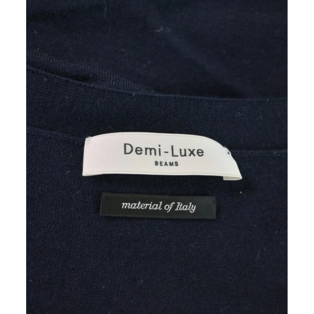 Demi-Luxe BEAMS(デミルクスビームス)のDemi-Luxe BEAMS デミルクスビームス カーディガン -(L位) 紺 【古着】【中古】 レディースのトップス(カーディガン)の商品写真