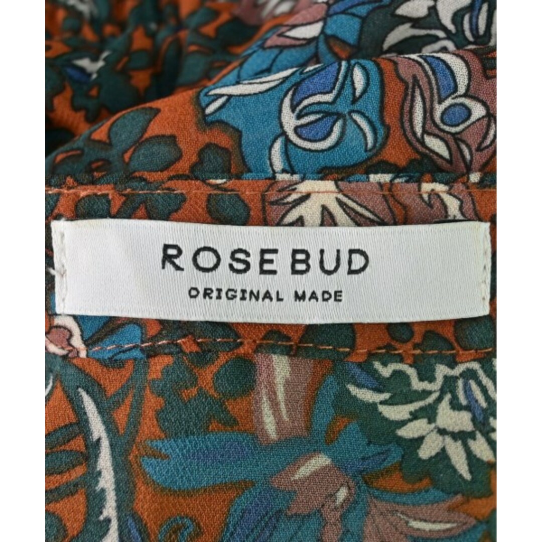 ROSE BUD(ローズバッド)のROSE BUD ローズバット シャツワンピース F オレンジx緑x青等(総柄) 【古着】【中古】 レディースのワンピース(その他)の商品写真