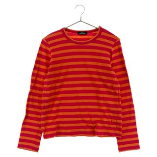 コムデギャルソン(COMME des GARCONS)のtricot COMME des GARCONS トリコ コム デ ギャルソン ボーダー長袖Tシャツ TF-T008 ピンク/オレンジ レディース(Tシャツ(長袖/七分))