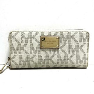 マイケルコース(Michael Kors)のマイケルコース 長財布 - 白×ブラウン(財布)