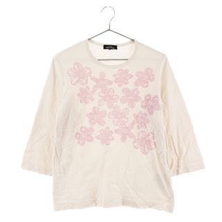 コムデギャルソン(COMME des GARCONS)のtricot COMME des GARCONS トリコ コム デ ギャルソン フラワープリント長袖Tシャツ TE-T014 ホワイト(Tシャツ(長袖/七分))