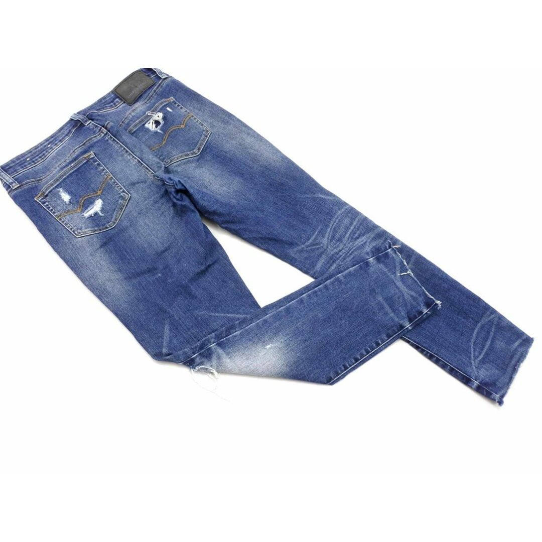 American Eagle(アメリカンイーグル)のAMERICAN EAGLE アメリカンイーグル カットオフ クラッシュ デニムパンツ size30/紺 ■■ レディース レディースのパンツ(デニム/ジーンズ)の商品写真