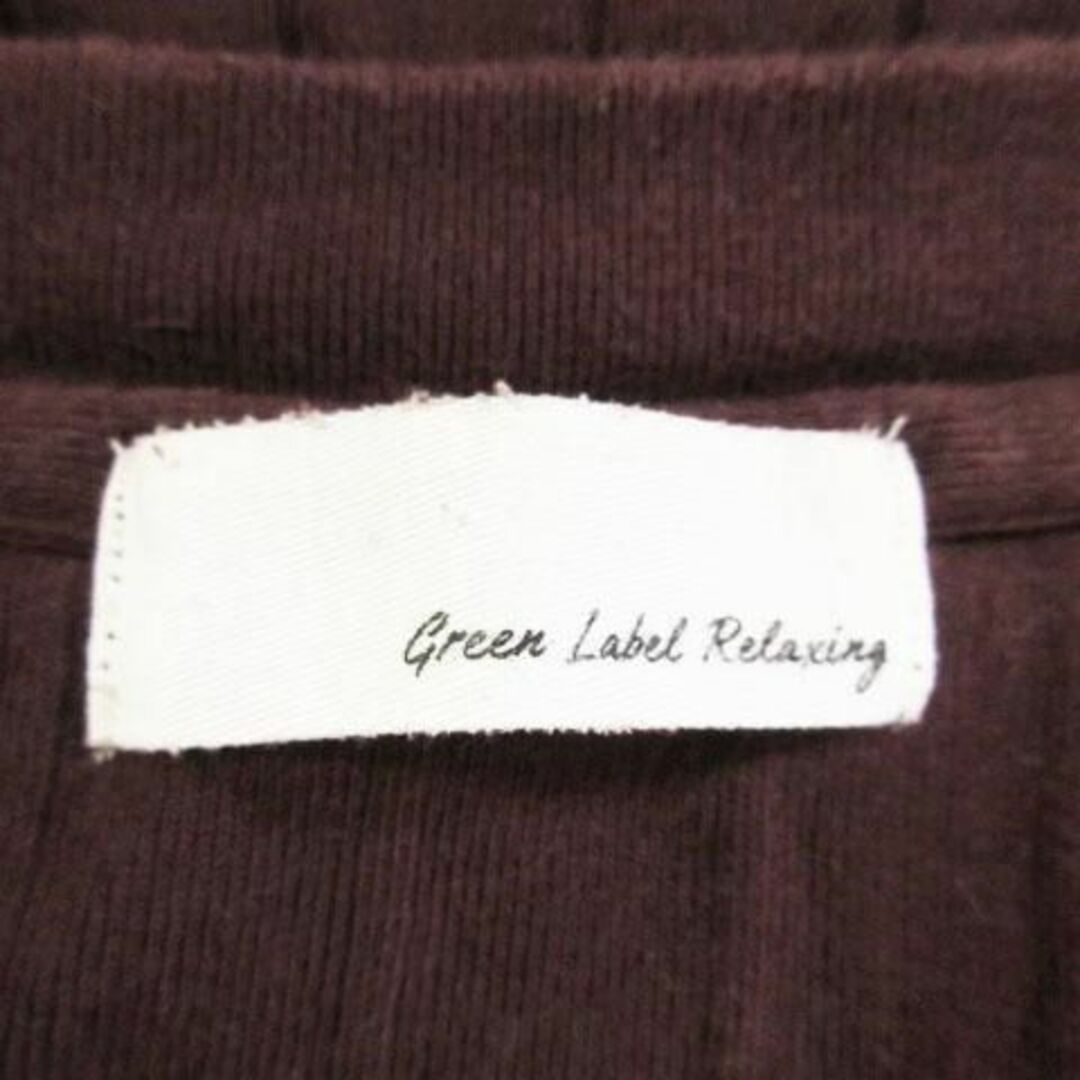 UNITED ARROWS green label relaxing(ユナイテッドアローズグリーンレーベルリラクシング)のグリーンレーベルリラクシング 半袖カットソー 茶 210630MN17A レディースのトップス(Tシャツ(半袖/袖なし))の商品写真