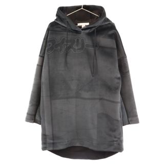 Y-3 - Y-3 ワイスリー 21AW VELVET SPACER ZINE ALLOVER PRINT HOODIEベルベットスペーサーペイントパーカー ダークグリーン HB3376