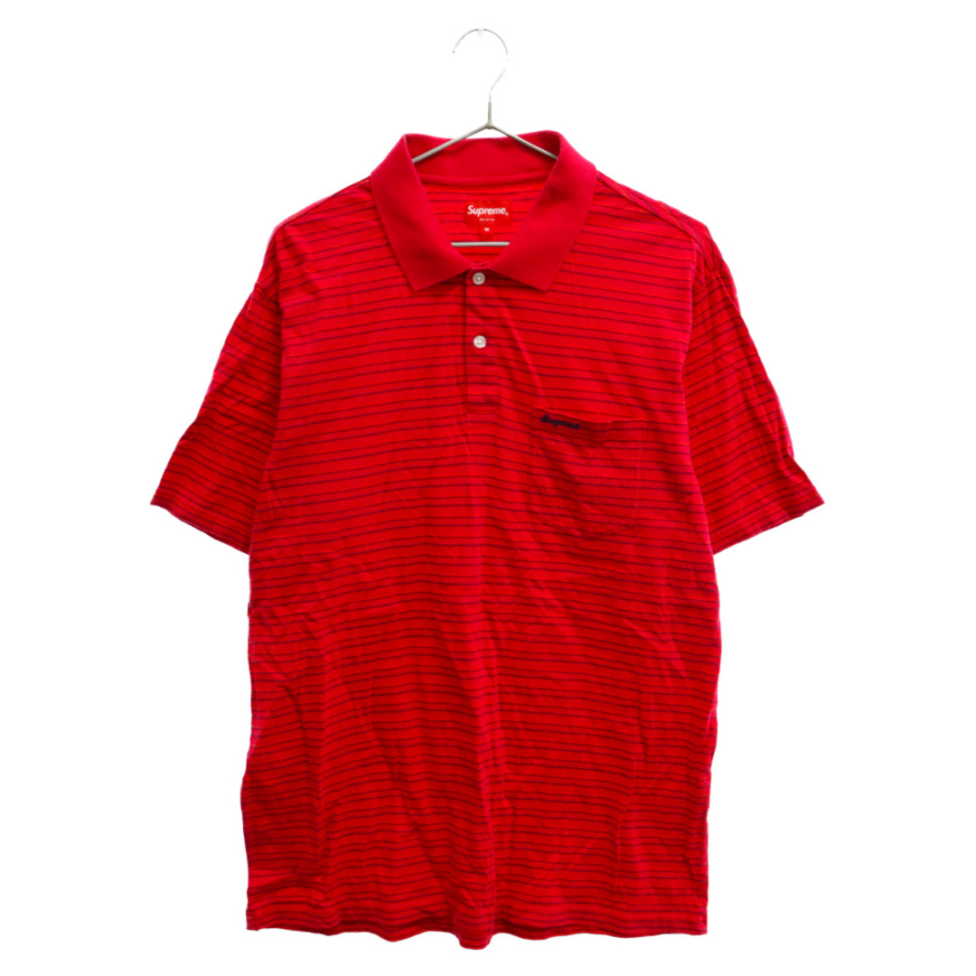 Supreme(シュプリーム)のSUPREME シュプリーム 20AW Thin Stripe Polo シンストライプ半袖ポロシャツ ピンク メンズのトップス(ポロシャツ)の商品写真