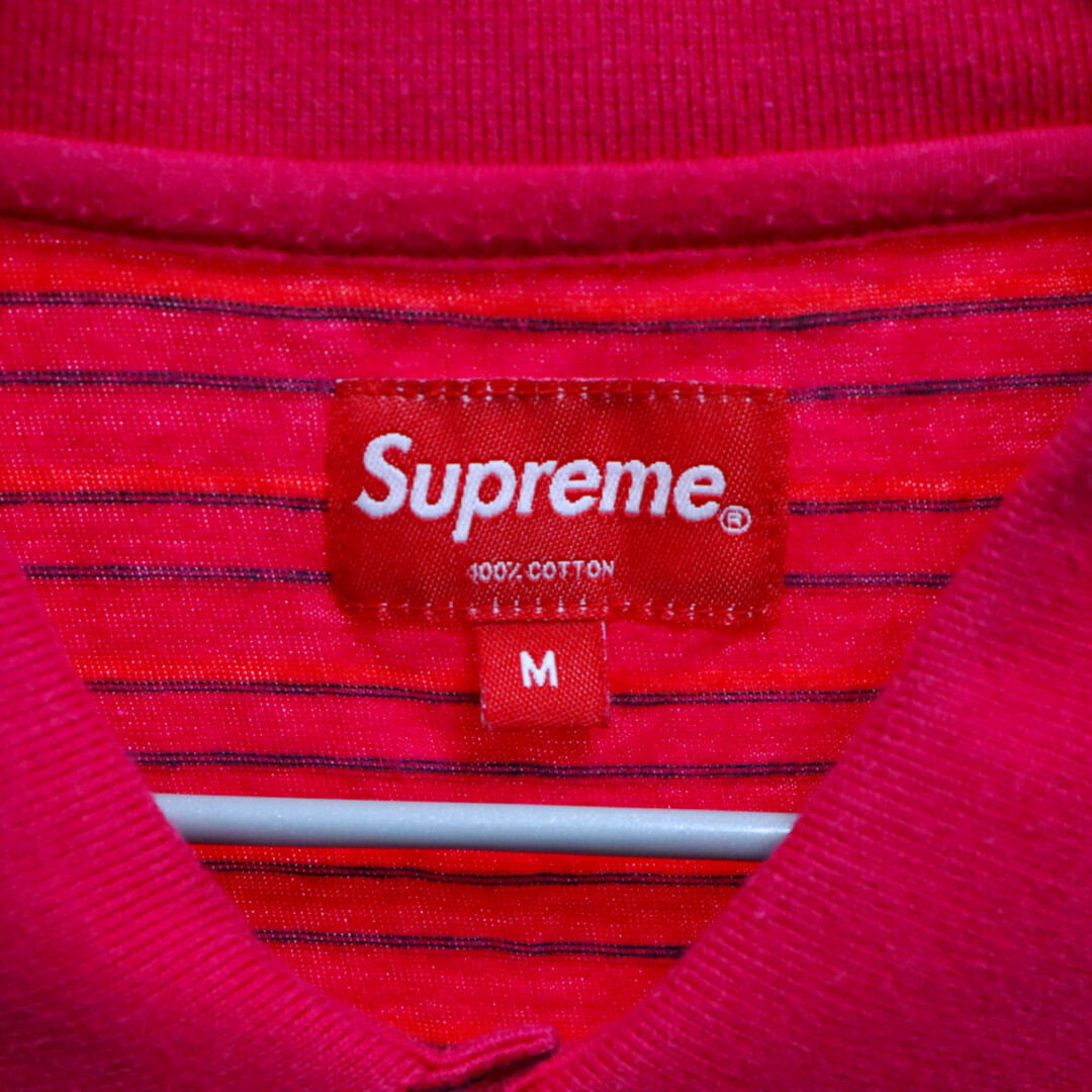 Supreme(シュプリーム)のSUPREME シュプリーム 20AW Thin Stripe Polo シンストライプ半袖ポロシャツ ピンク メンズのトップス(ポロシャツ)の商品写真