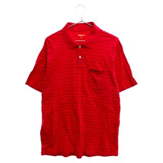 シュプリーム(Supreme)のSUPREME シュプリーム 20AW Thin Stripe Polo シンストライプ半袖ポロシャツ ピンク(ポロシャツ)