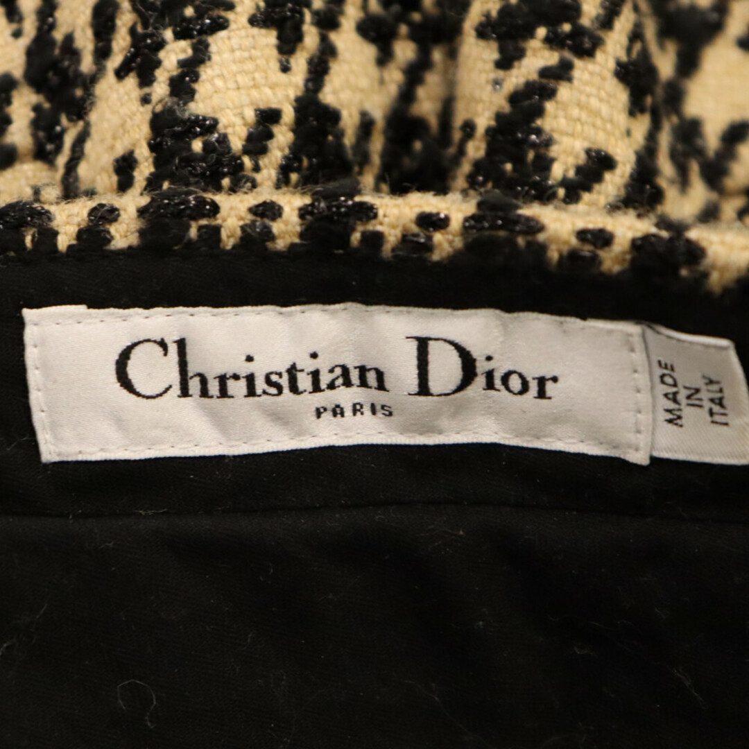 Christian Dior(クリスチャンディオール)のChristian Dior クリスチャンディオール Tweed Shorts ハンドトゥース ツイード ショートパンツ レディース ブラウン/ブラック 021P10A7722 レディースのパンツ(ショートパンツ)の商品写真