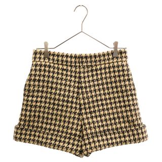 Christian Dior クリスチャンディオール Tweed Shorts ハンドトゥース ツイード ショートパンツ レディース ブラウン/ブラック 021P10A7722