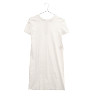 シャネル(CHANEL)のCHANEL シャネル ココマークボタン ロング半袖Tシャツ カットソー ワンピース レディース ホワイト P57567K07661(Tシャツ(半袖/袖なし))