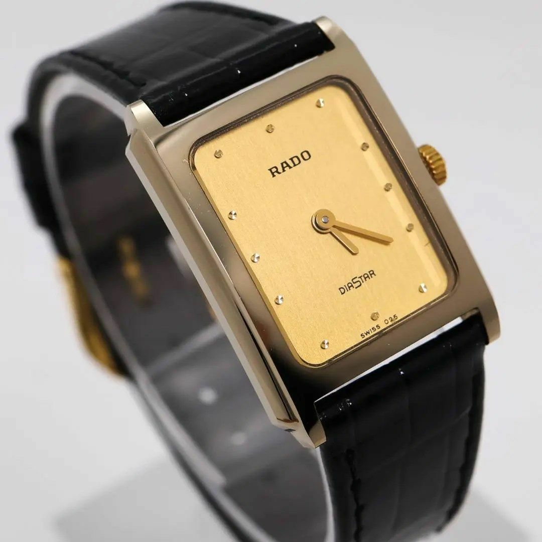 《美品》RADO DIASTAR 腕時計 ゴールド サファイアガラス p傷-目立った傷なしベルト