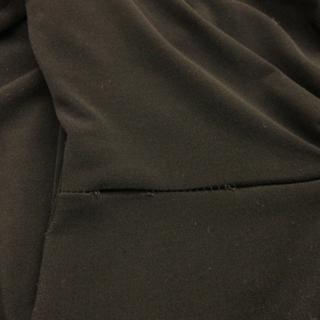Sinequanone(シネカノン)のシネカノン Sinequanone カシュクールワンピース ミニ 長袖 黒 レディースのワンピース(ミニワンピース)の商品写真