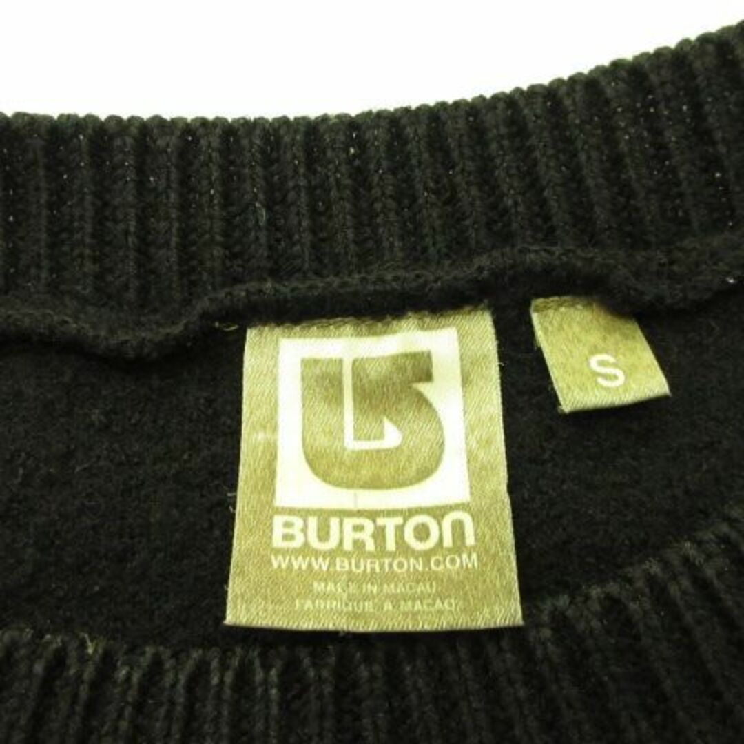 BURTON(バートン)のバートン BURTON ニット セーター 丸首 長袖 黒 S レディースのトップス(ニット/セーター)の商品写真