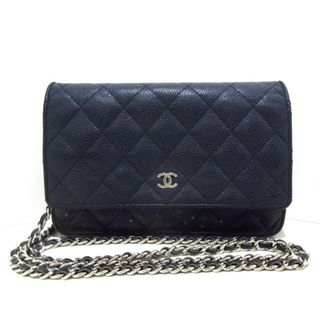 シャネル(CHANEL)のシャネル 財布 マトラッセ A33814 ネイビー(財布)