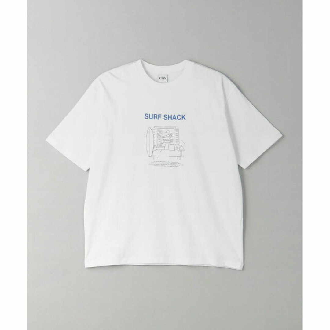 【WHITE】<CGS.> オーガニックコットン サーフシャック Tシャツ レディースのトップス(カットソー(長袖/七分))の商品写真