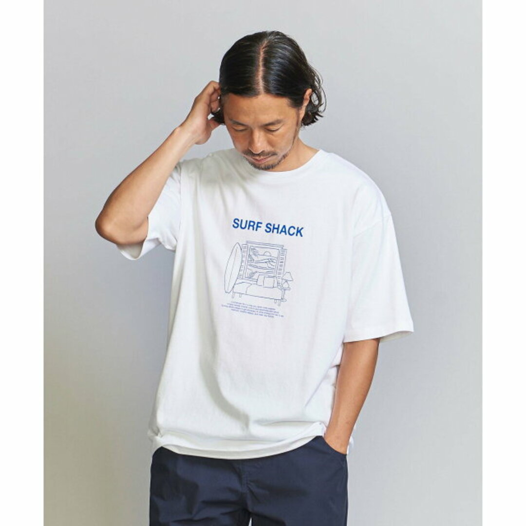 【WHITE】<CGS.> オーガニックコットン サーフシャック Tシャツ レディースのトップス(カットソー(長袖/七分))の商品写真