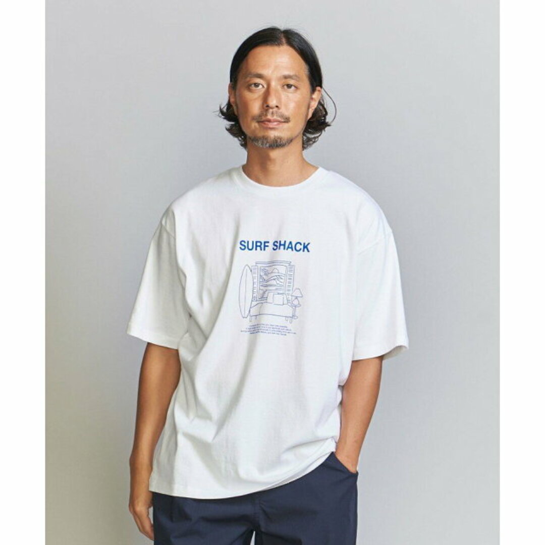 【WHITE】<CGS.> オーガニックコットン サーフシャック Tシャツ レディースのトップス(カットソー(長袖/七分))の商品写真