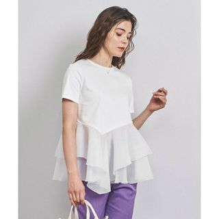 ユナイテッドアローズ(UNITED ARROWS)の【OFF WHITE】イレギュラー ティアード コンビ Tシャツ(カットソー(長袖/七分))