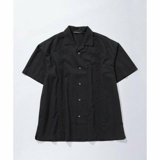 ユナイテッドアローズグリーンレーベルリラクシング(UNITED ARROWS green label relaxing)の【BLACK】<GLR or>IND エンブロイド 半袖 シャツ -ユニセックス-(シャツ/ブラウス(長袖/七分))