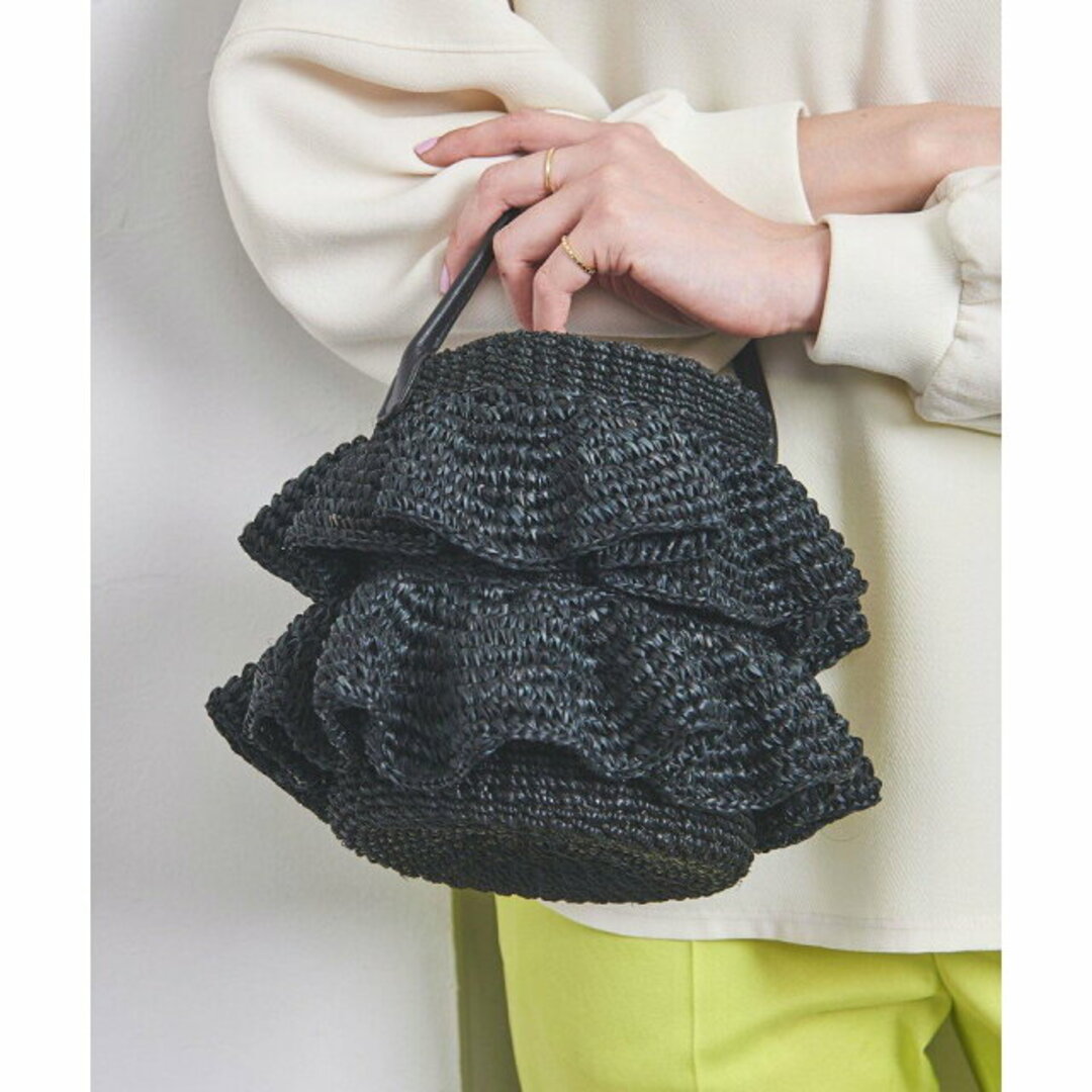 UNITED ARROWS - 【BLACK】【FREE】COMBI ABACA フリル UNITED ARROWS - 【BLACK】【FREE】COMBI ABACA フリル