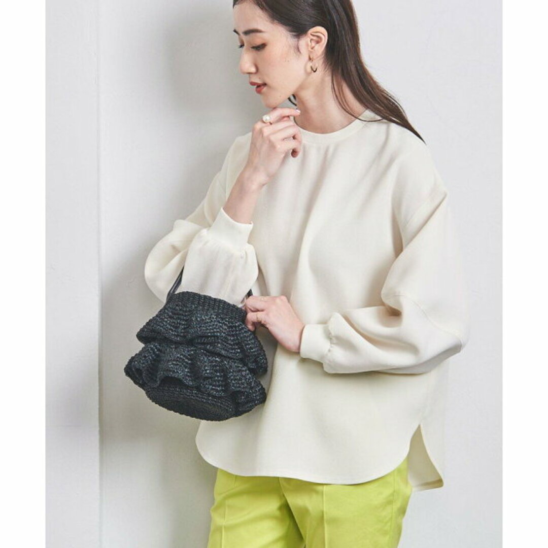 UNITED ARROWS - 【BLACK】【FREE】COMBI ABACA フリル UNITED ARROWS - 【BLACK】【FREE】COMBI ABACA フリル