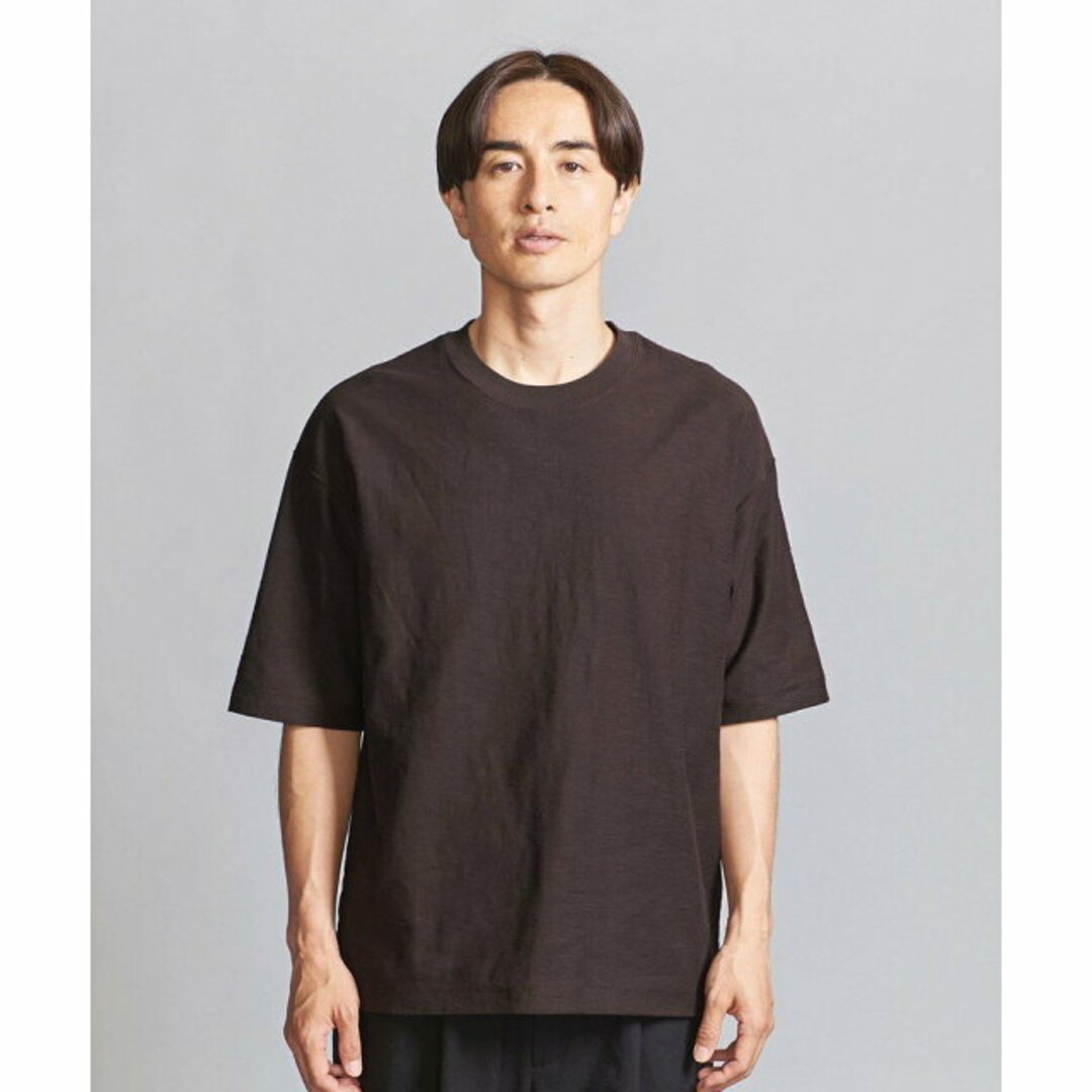 BEAUTY&YOUTH UNITED ARROWS(ビューティアンドユースユナイテッドアローズ)の【DK.BROWN】【M】バック スラブ クルーネック Tシャツ その他のその他(その他)の商品写真