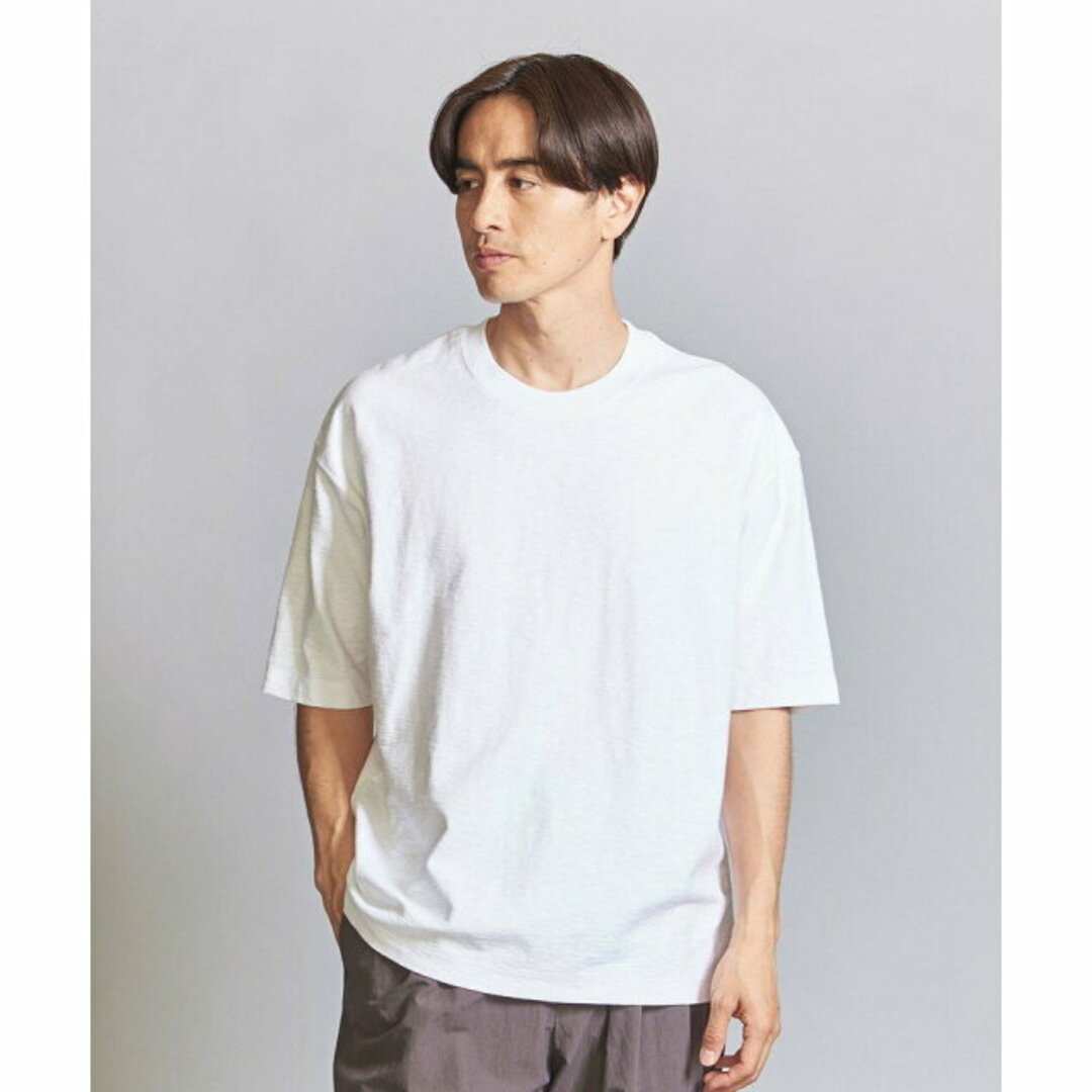 BEAUTY&YOUTH UNITED ARROWS(ビューティアンドユースユナイテッドアローズ)の【WHITE】【L】バック スラブ クルーネック Tシャツ その他のその他(その他)の商品写真