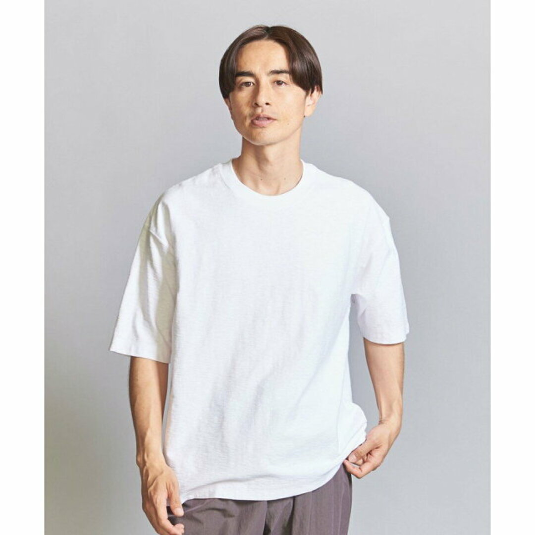 BEAUTY&YOUTH UNITED ARROWS(ビューティアンドユースユナイテッドアローズ)の【WHITE】バック スラブ クルーネック Tシャツ その他のその他(その他)の商品写真