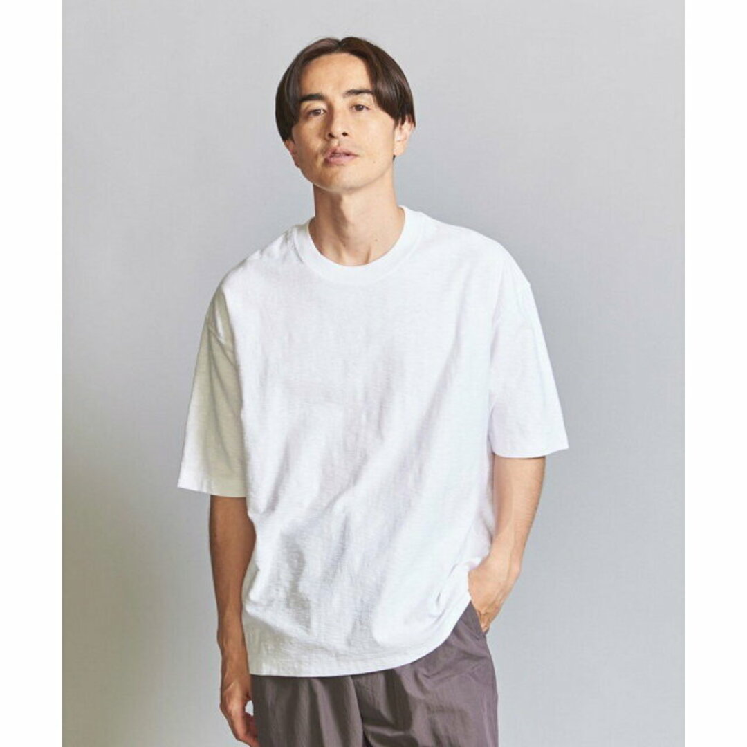 BEAUTY&YOUTH UNITED ARROWS(ビューティアンドユースユナイテッドアローズ)の【WHITE】【L】バック スラブ クルーネック Tシャツ その他のその他(その他)の商品写真