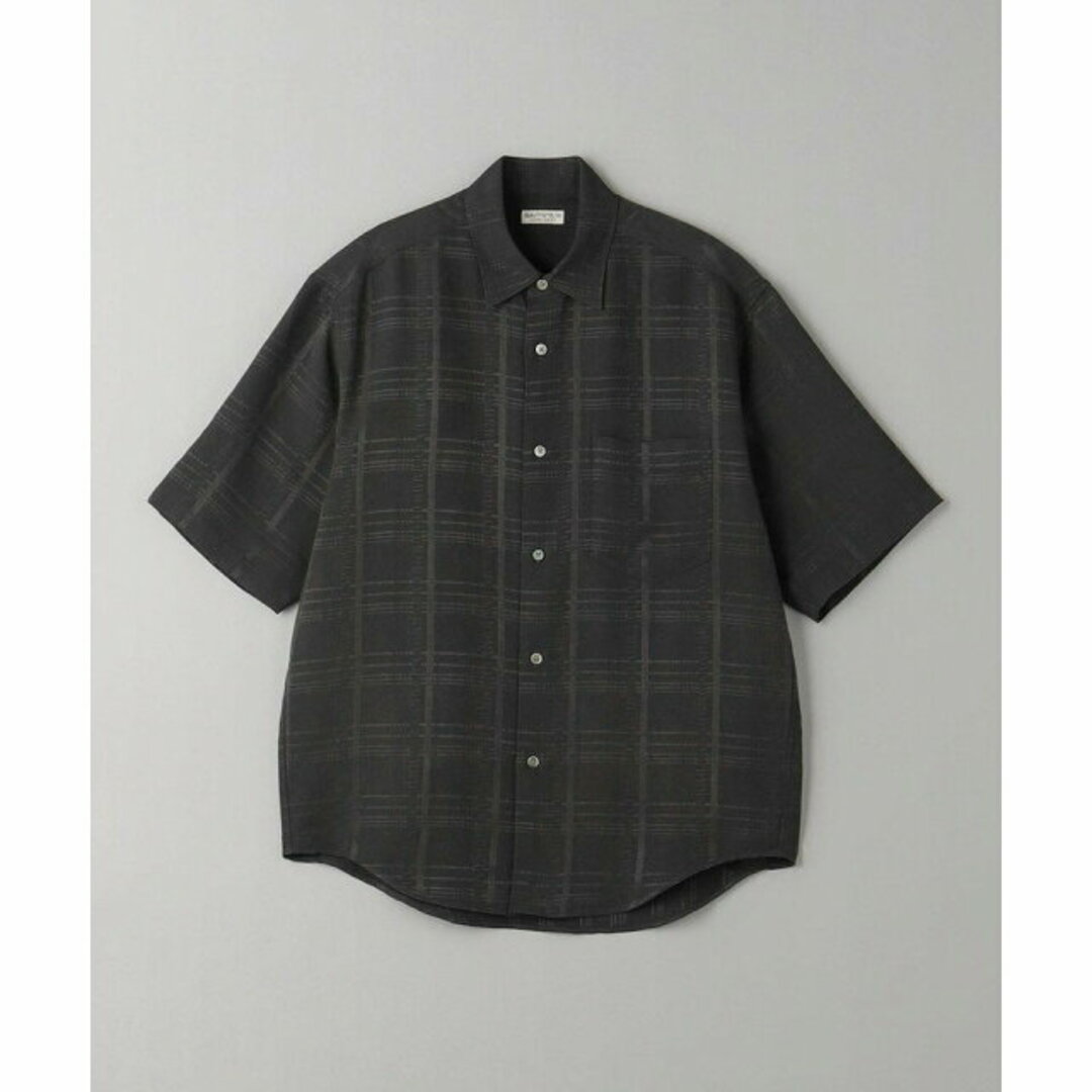 BEAUTY&YOUTH UNITED ARROWS(ビューティアンドユースユナイテッドアローズ)の【DK.GRAY】【S】シルキー ドビーチェック レギュラー フォルムテーパード シャツ その他のその他(その他)の商品写真