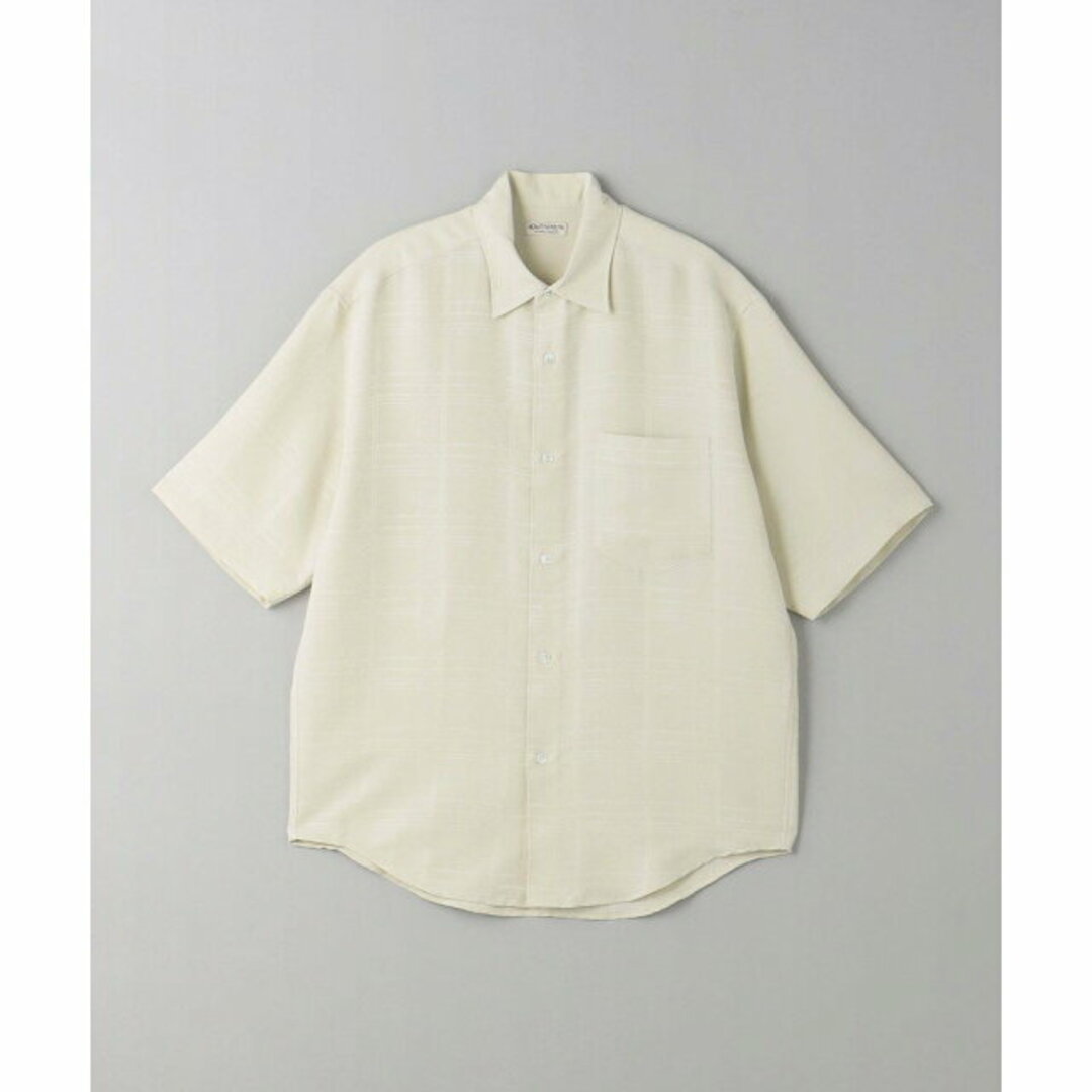 BEAUTY&YOUTH UNITED ARROWS(ビューティアンドユースユナイテッドアローズ)の【OFF WHITE】【S】シルキー ドビーチェック レギュラー フォルムテーパード シャツ その他のその他(その他)の商品写真