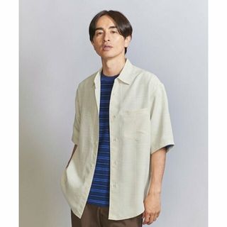 ビューティアンドユースユナイテッドアローズ(BEAUTY&YOUTH UNITED ARROWS)の【OFF WHITE】シルキー ドビーチェック レギュラー フォルムテーパード シャツ(その他)